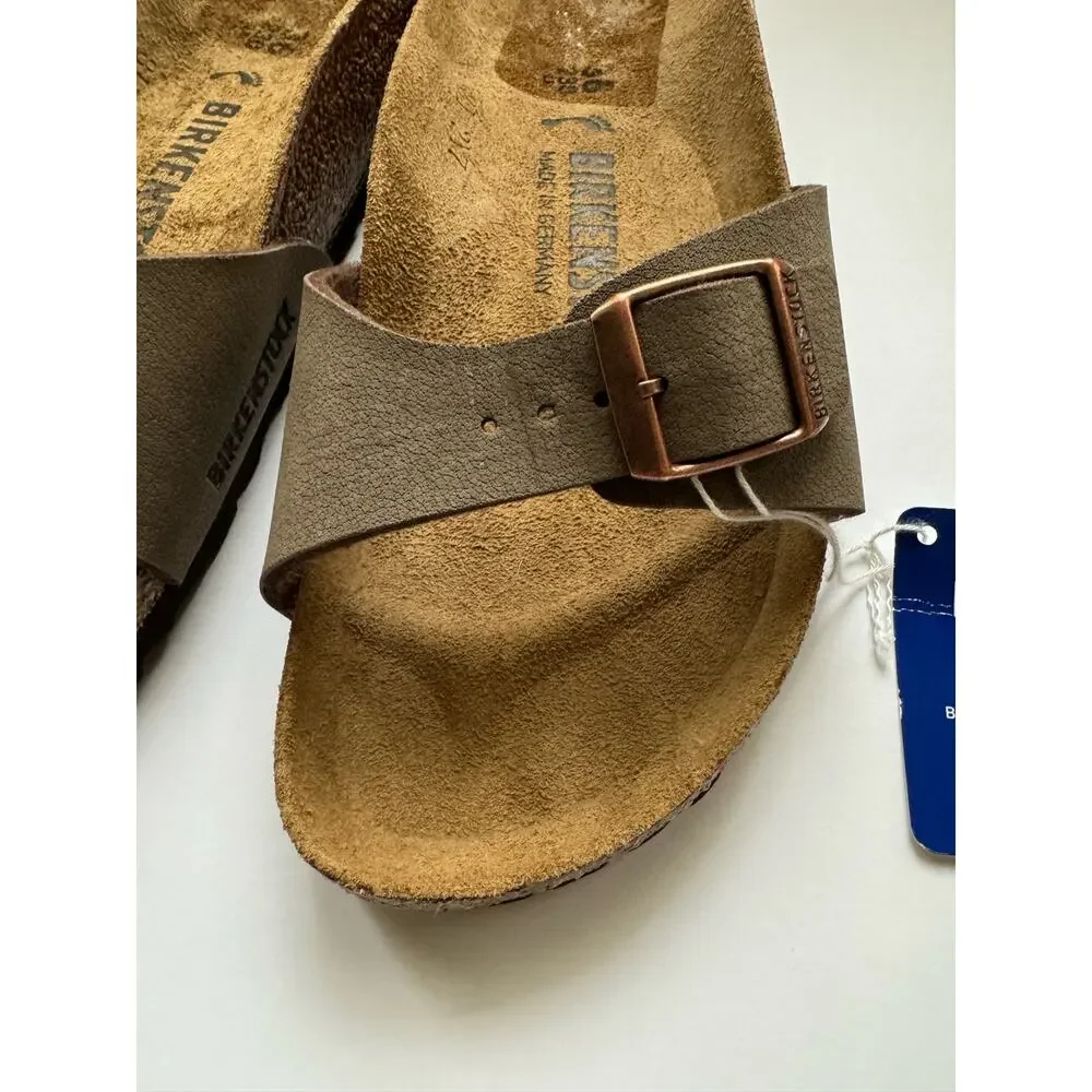 NWOB Birkenstock Women's Madrid Slides in Mocca Sz 36